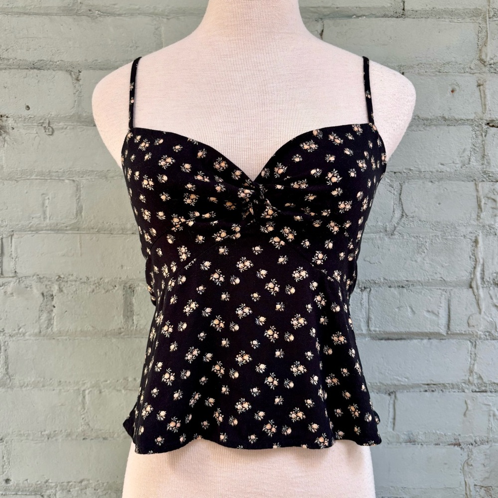 Floral Spaghetti Strap Cami Top - Boho